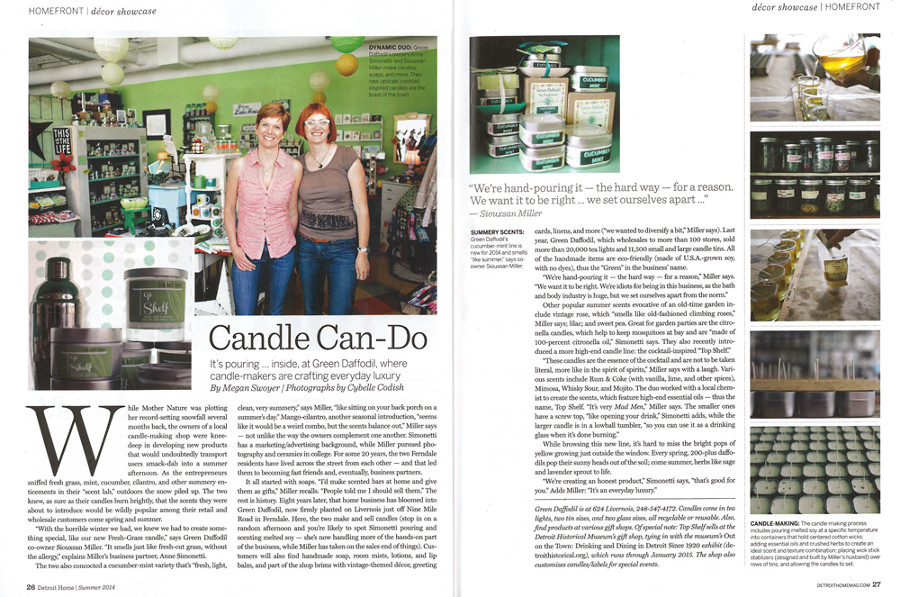 Detroit Home Magazine, Summer 2014.
