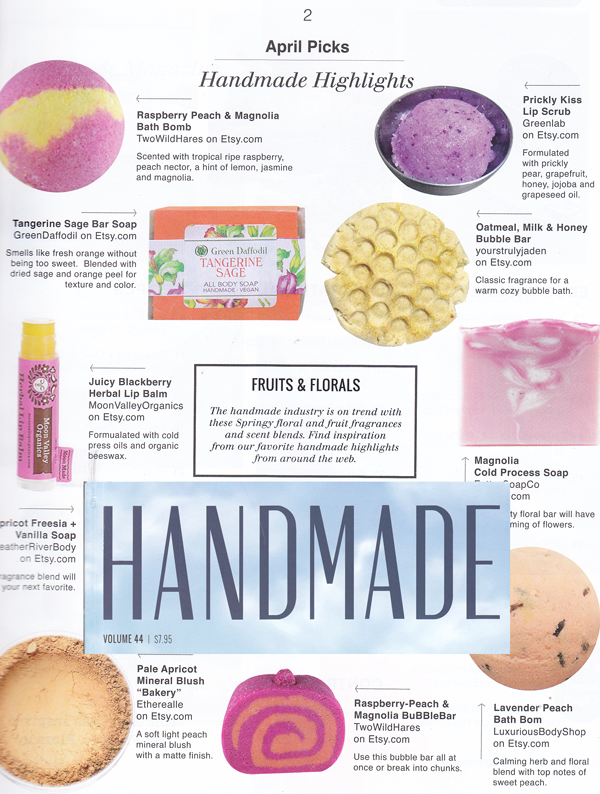 Handmade Magazine, April 2016.